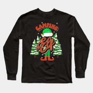 CAMPING ELF CHRISTMAS Long Sleeve T-Shirt